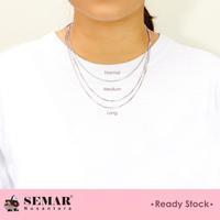 Gambar Kalung Santa Polos White Gold 17K Semar Nusantara - Normal, 1,9 - 2,2 gram dari Semar Nusantara Kab. Klaten 2 Tokopedia