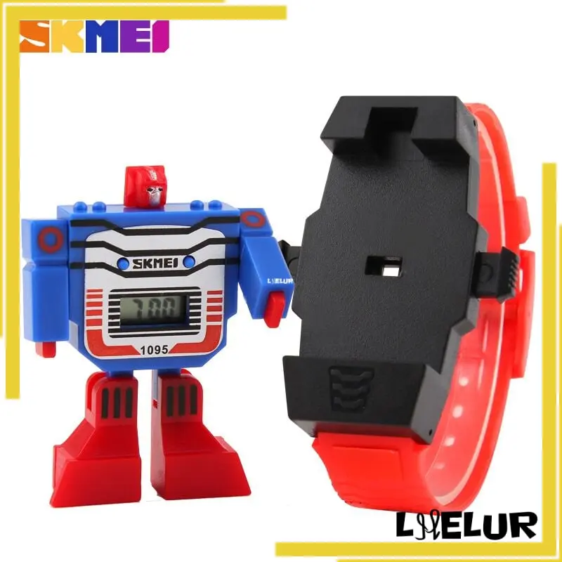 Jam Tangan Anak Model Robot SKMEI DG1095 Material PU 2
