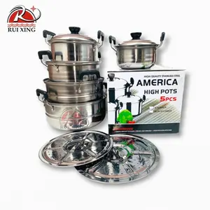 panci set kingko 555 steamer isi 5 set