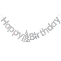 Gambar 1 Set Banner Happy Birthday Motif Topi Flag Bendara Ulang Tahun - Gold dari DEPARCEL RIBBON Kota Malang 3 Tokopedia