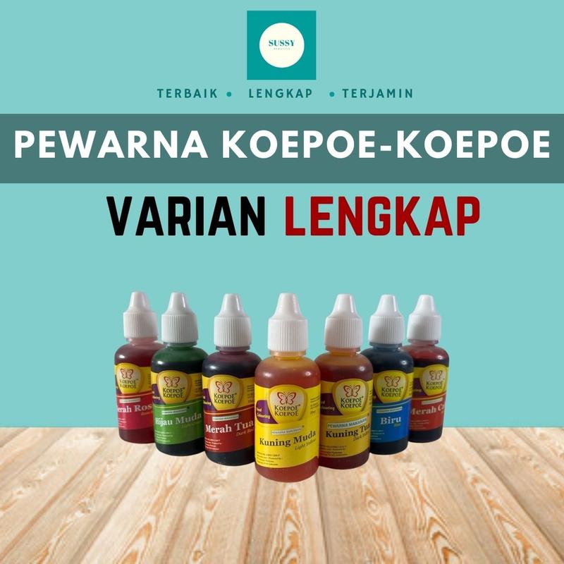 KOEPOE KOEPOE PEWARNA MAKANAN 30 ML FOOD COLORING MINUMAN KUE HALAL 1