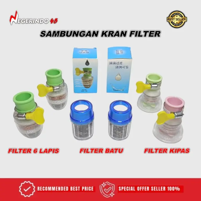 Sambungan Kran Air 4 Filter 6 Lapis kepala kran air saringan air