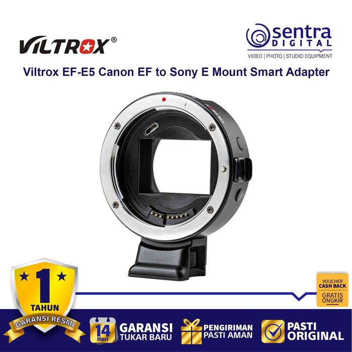 Gambar Viltrox EF-E5 Canon EF Lens to Sony E Mount Adapter with OLED Screen dari Sentra Digital Kota Surabaya Tokopedia