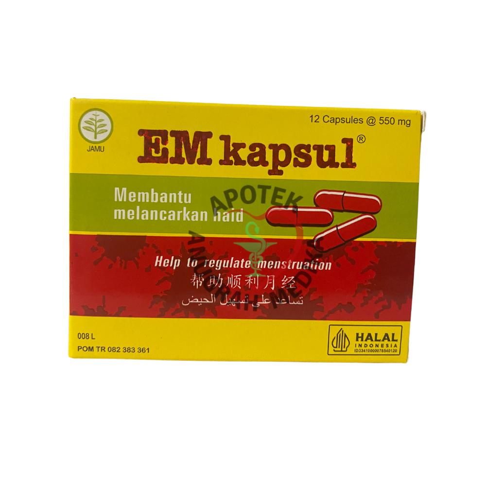 Em Kapsul untuk Membantu Melancarkan Haid 12 Kapsul