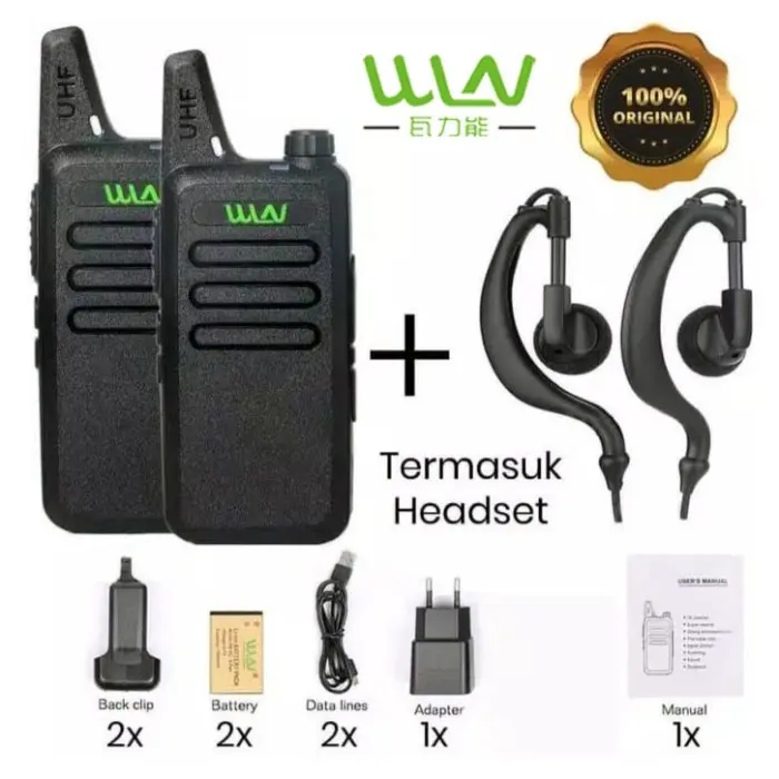 HT WLN KD C1 ISI 2 BONUS HEADSET [TERBARU[TERLARIS[ORIGINAL[ASLI]
