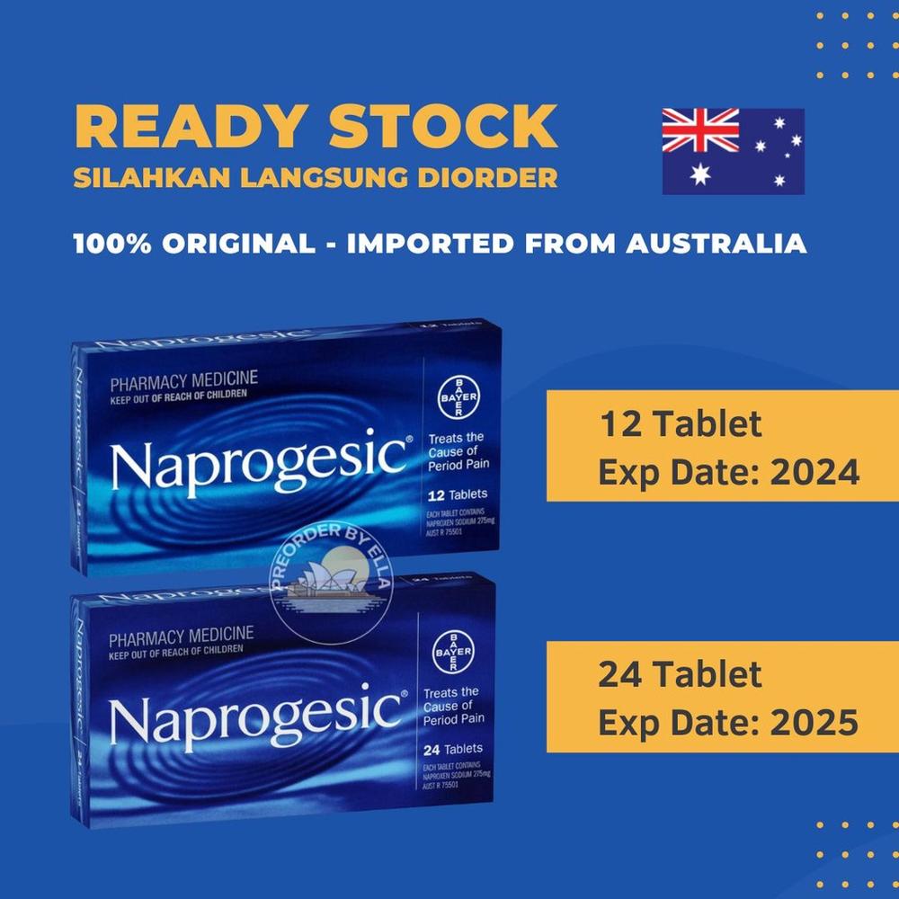 Naprogesic 275mg 275 mg 12 / 24 Tablet / Tablets (Pereda Nyeri Haid / - 24 Tablet