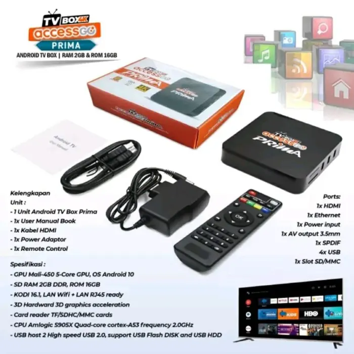 ANDROID TV BOX 2GB/16GB. 4K [TERBARU[TERLARIS[ORIGINAL[ASLI] 3