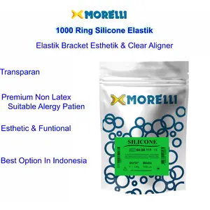 Karet Dental SILICONE Elastis Behel MEDIUM Karet Ortho Latex Morelli Mulut