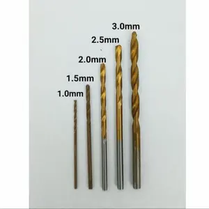 Mata bor besi hss mini 1mm 1,5mm 2mm 2,5mm 3mm harga untuk 5pcs