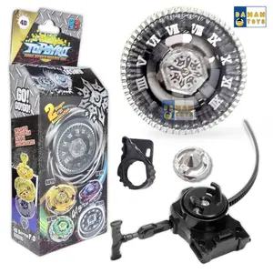 Daman Toys Terlaris Mainan Gangsing Beyblade Launcher Metal Fusion Fight Master 4D Basalt Horogium Gasing Bayblade untuk Anak Usia 3 Tahun Keatas dengan Elemen Kecil Aman