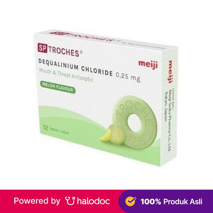 Gambar SP Troches Meiji Rasa Melon 12 Tablet - Pelega Tenggorokan - Halodoc dari Apotek Helios Medika Sukmajaya Kota Depok Tokopedia
