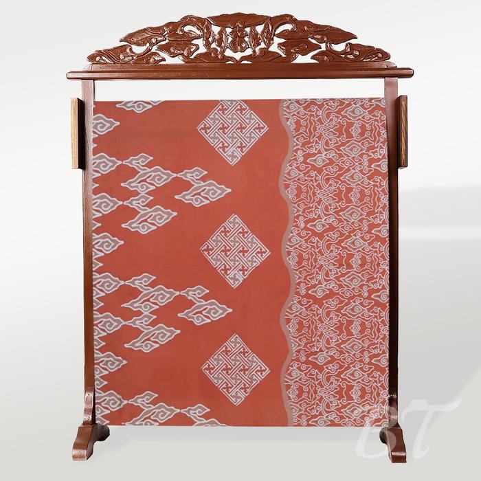 Gambar BATIK TRUSMI Kain Katun Batik Cap Mega Mendung Gunungan Angkin Orange dari BT Batik Trusmi Official Kab. Cirebon Tokopedia