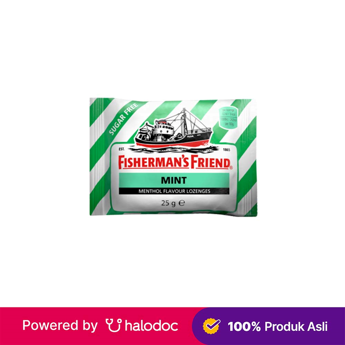 Gambar Fisherman's Friend Rasa Mint Sugar Free - Pelega Tenggorokan - Halodoc dari Apotek Baladewa Farma 3 Bandung Kota Bandung Tokopedia