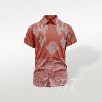 Gambar BATIK TRUSMI Kain Katun Batik Cap Mega Mendung Gunungan Angkin Orange dari BT Batik Trusmi Official Kab. Cirebon 4 Tokopedia
