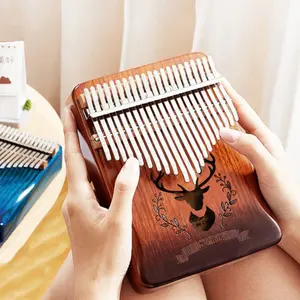 Kalimba 21 Key Piano Jari Alat Musik Thumb Piano Kayu