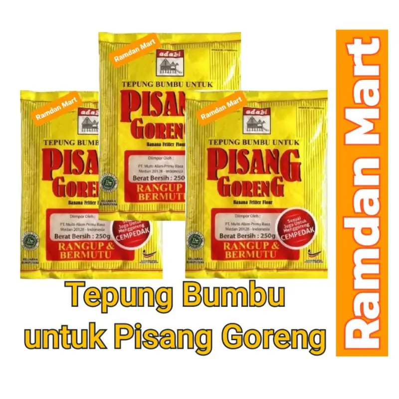 Tepung goreng pisang crispy Adabi 250Gr