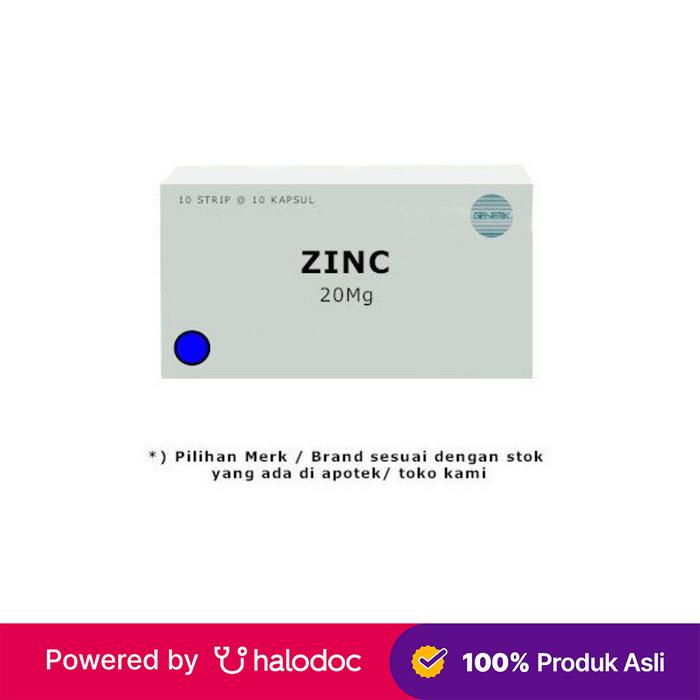 Gambar Zinc 20 mg 10 Tablet - Obat Diare - Halodoc dari Apotek Halomedika Pancoran_NEW Kota Administrasi Jakarta Selatan Tokopedia