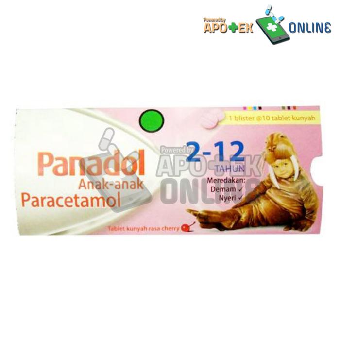 PANADOL ANAK CHEW CHERRY 1 STRIP 10 TABLET