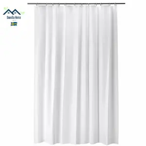 IF Shower Curtain Tirai Mandi Putih Polos Cantik 180x200cm_Ori
