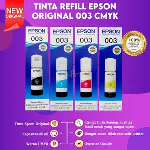 Tinta Epson 003 Original Printer L1110 L3110 L3116 L3150 L3156 L5190