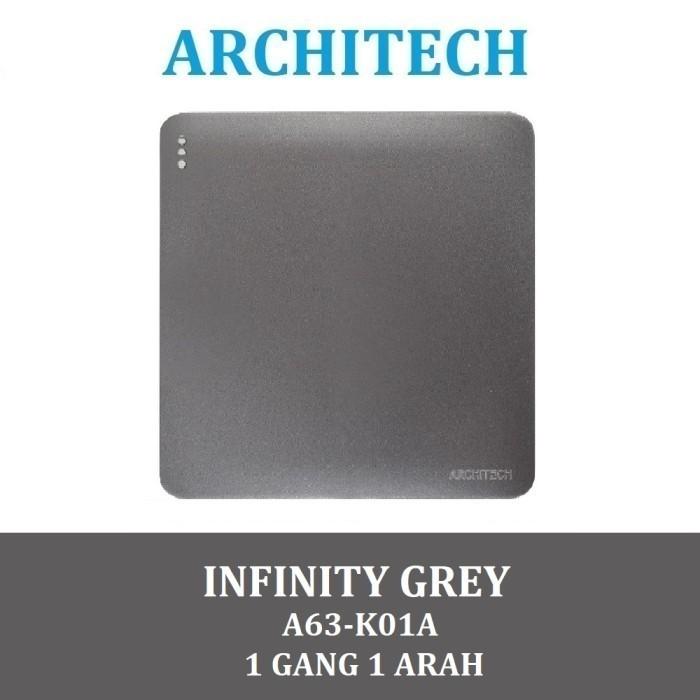Gambar SAKLAR LAMPU / SAKLAR ABU2 / SAKLAR ARCHITECH INFINITY / SAKLAR GREY dari ARCHITECH INDONESIA Kota Administrasi Jakarta Utara Tokopedia