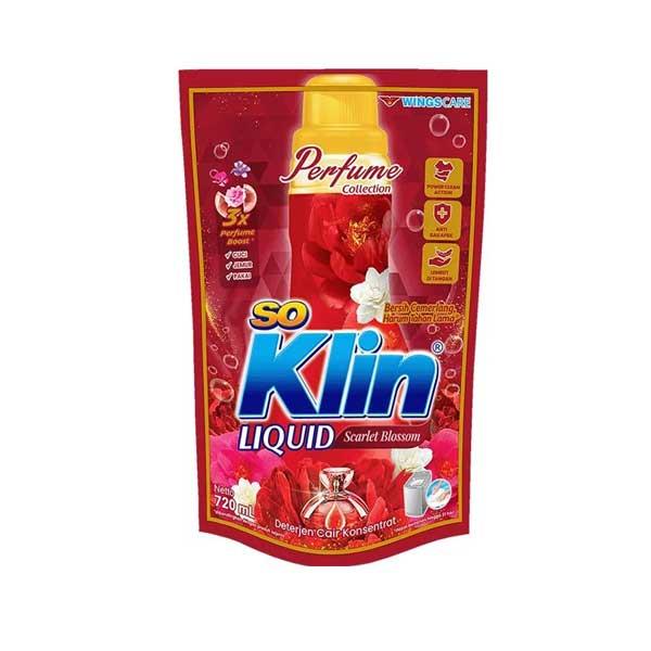 Gambar SOKLIN LIQUID DETERJEN MERAH POUCH 750 ML dari Hyfresh Bojongsari Kota Depok Tokopedia