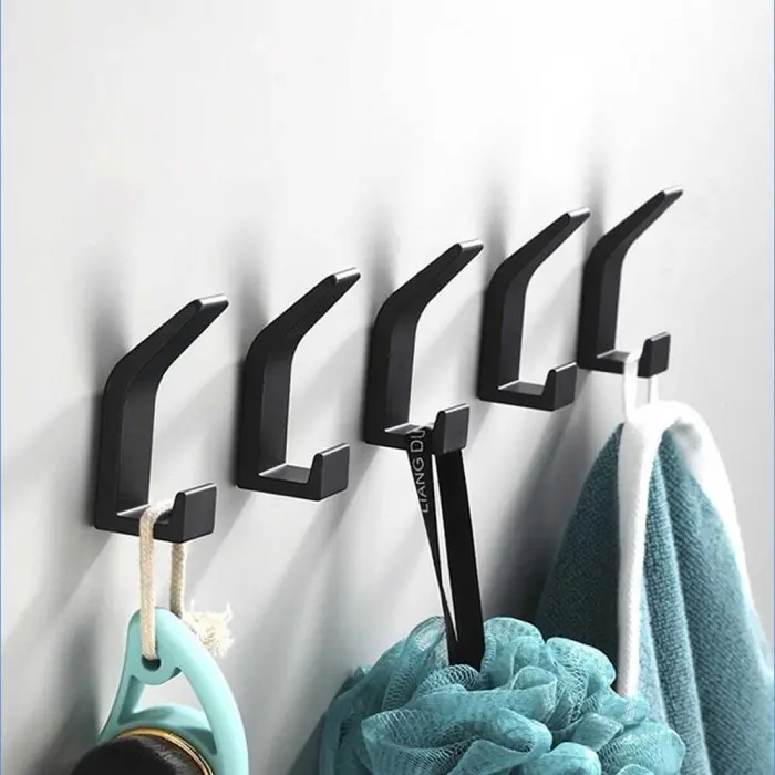 SPCR Gantungan Dinding Kapstok Hook Hanger Aluminium 5 PCS CRXJ32