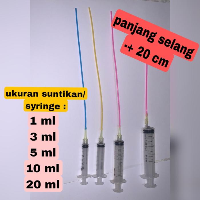 SUNTIKAN PLUS SELANG KECIL/ SPET PARFUM / SPET TINTA KOMPUTER - 5 ml di Zona Sehat Online