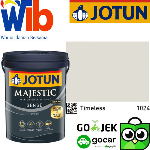 SINAR JOTUN 1024 TIMELESS 5 LITER MAJESTIC TRUE BEAUTY SHEEN INTERIOR WASHABLE PAINT CAT DINDING DALAM KILAT