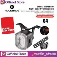 Gambar ROCKBROS Q4 Lampu Belakang Sepeda Bike Smart Taillight Brake Sensor dari Ocean Bike Official Kota Administrasi Jakarta Barat 1 Tokopedia