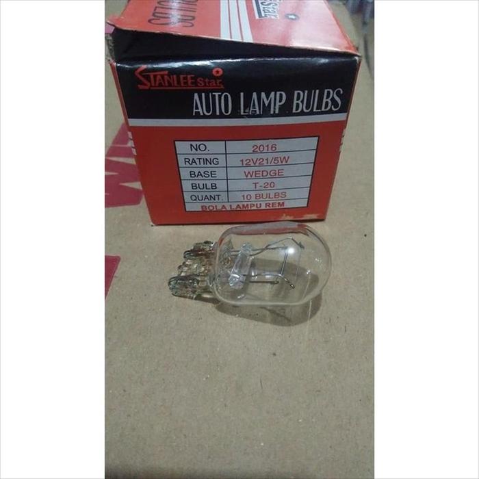 Gambar Lampu Bohlam Tancap Rem Mobil T20 12V Kaki 2 21/5W Stanlee Star 2016 dari JayaRayaParts Kab. Tangerang Tokopedia