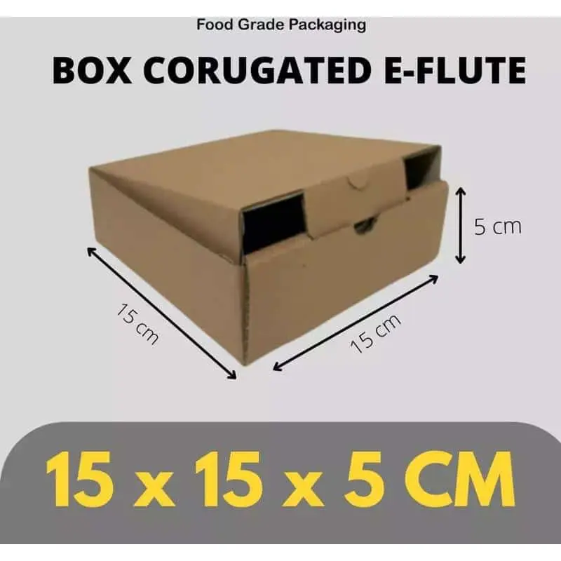 KARDUS 15x15x5 cm / BOX KARTON BOX 15x15x5 CORUGATED DIE CUT E-FLUTE