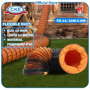 Flexible Duct CKE 14 Inch 10 Meter Duct Hose Selang Ducting