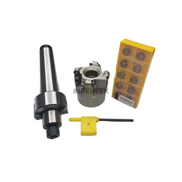 Paket Arbor Set MT2 FMB22 Facemill 63mm Insert RPMW Taper EMR Milling — Varian INSERT , Type — foto asli 3