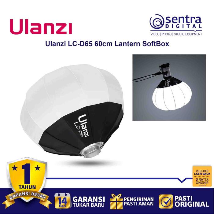 Gambar Ulanzi LC-D65 Lantern SoftBox Diffusion 60cm - 3188 dari Sentra Digital Kota Surabaya Tokopedia