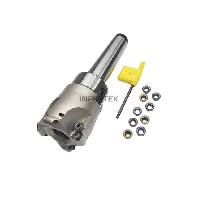 Paket Arbor Set MT2 FMB22 Facemill 63mm Insert RPMW Taper EMR Milling — Varian INSERT , Type — foto asli 5