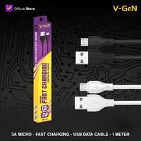 Gambar V-GeN Kabel Data Micro 2 Meter Fast Charging 3.0 VGC-02 QC3.0 VGEN - Hitam dari Semua V-GeN Kab. Tangerang 2 Tokopedia