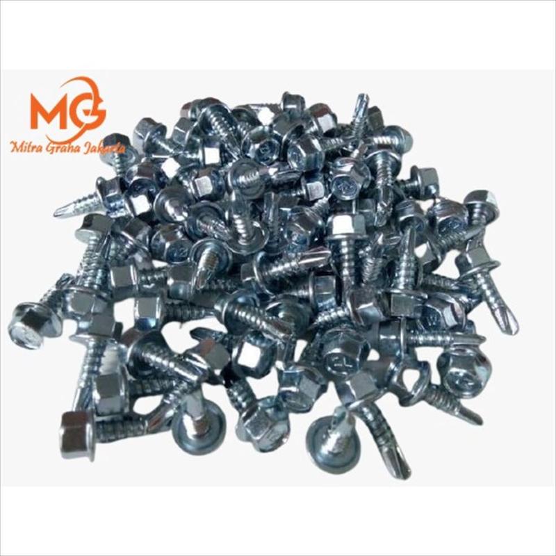 10x16 Baut / sekrup / roofing / ruping Baja Ringan - Shop | Tokopedia