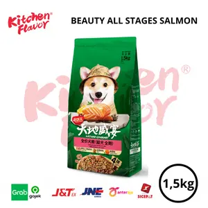 KITCHEN FLAVOR NATURE GOURMET SALMON BEAUTY ALL LIFE STAGE 1.5KG MAKANAN ANJING