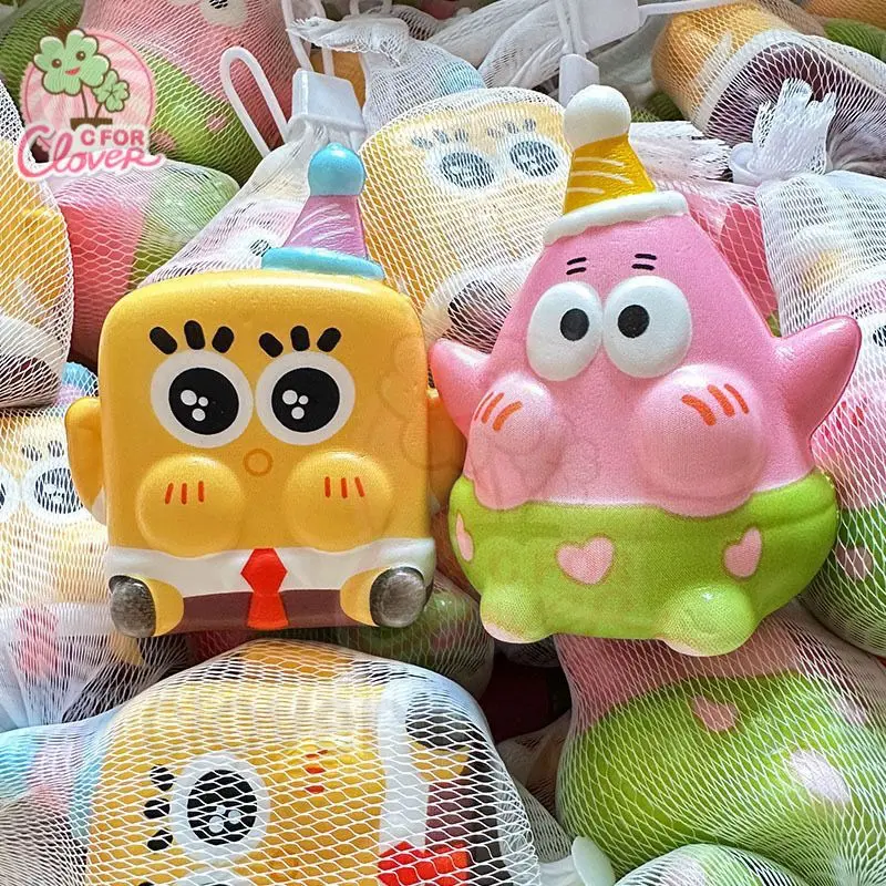BABY SPONGEBOB AND PATRICK CUTE SQUISHY squarepants lucu squishi