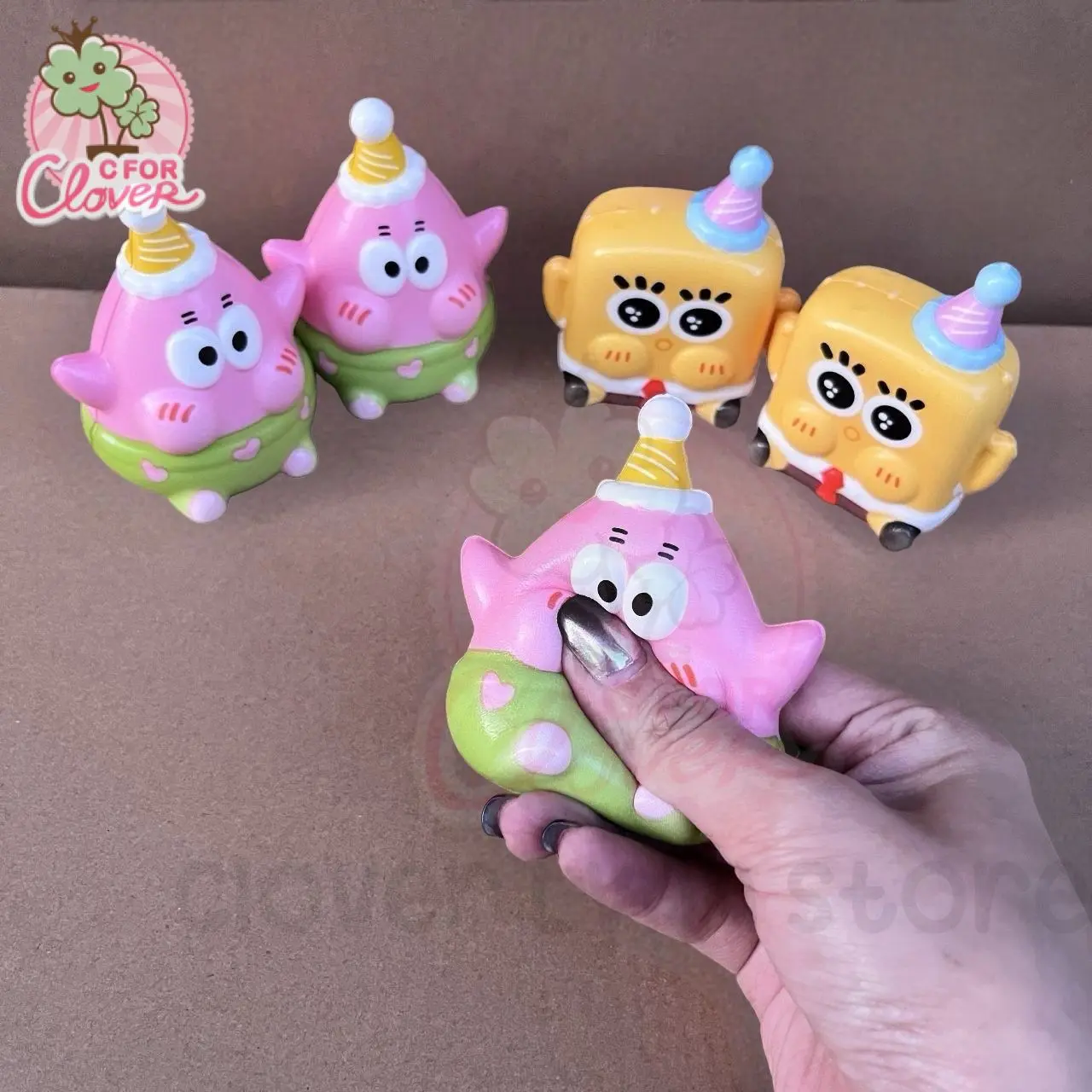 BABY SPONGEBOB AND PATRICK CUTE SQUISHY squarepants lucu squishi