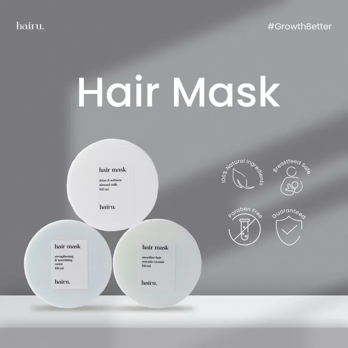 HAIRU HAIR MASK by dr. Aghni Masker Pelembut Penyubur Penumbuh Perawat