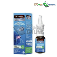 Gambar BETADINE ADULT NASAL SPRAY 20ML dari Apotek Mercury Karangpilang Kota Surabaya 1 Tokopedia