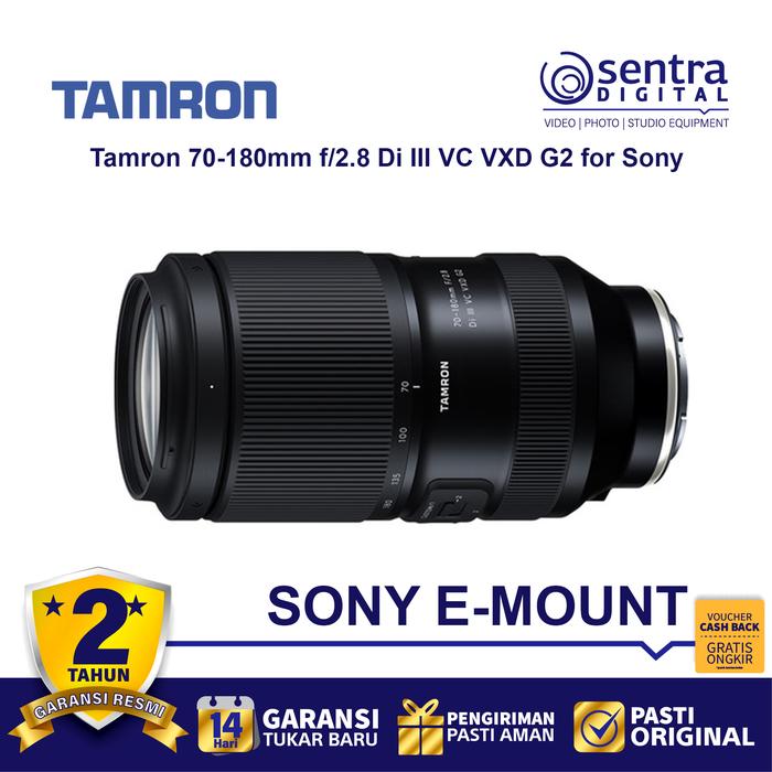 Gambar Tamron 70-180mm f/2.8 Di III VC VXD G2 for Sony E Mount Full Frame dari Sentra Digital Kota Surabaya Tokopedia