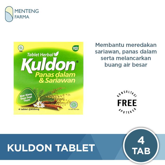 Gambar Kuldon 4 Tablet - Tablet Herbal Panas Dalam & Sariawan dari Menteng Farma Kota Administrasi Jakarta Pusat Tokopedia