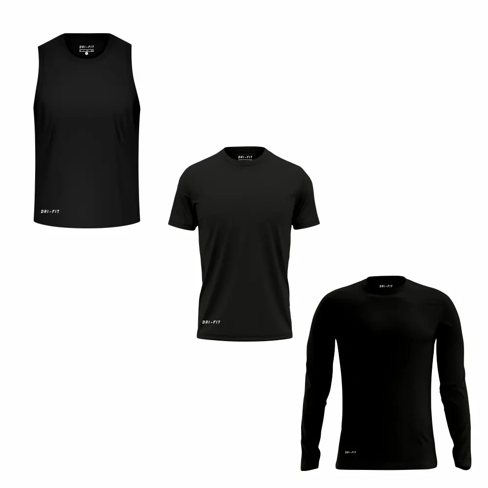 Kaos Olahraga Drifit Polos Size M L XL XXL