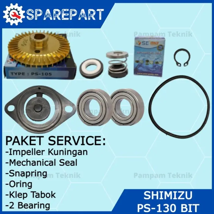 Promo PAKET SERVICE POMPA AIR RUMAH TANGGA SHIMIZU 121 128 130 135 138 2