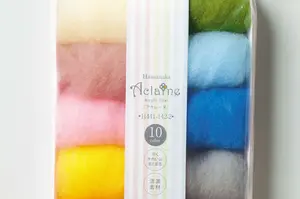 Felting wool aclaine fiber 10 set warna 441-142-2