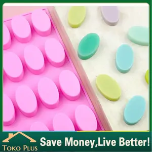 Cetakan Sabun Silikon Box Diy 16 Cavity/SIlicone Soap Mold Square Shap