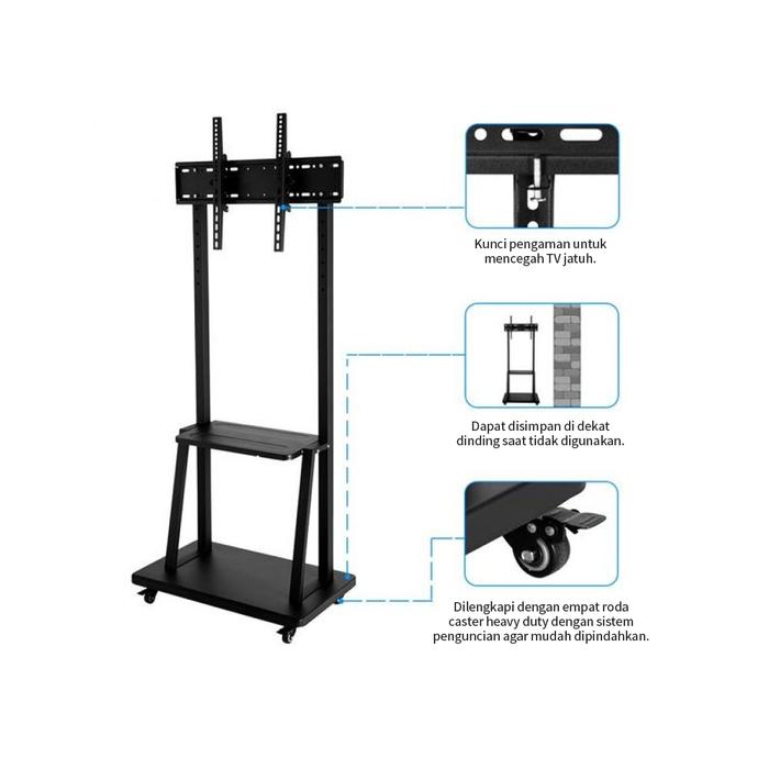 Jual Bracket standing roda LED TV / BRACKET TV STANDING UNTUK TV 32